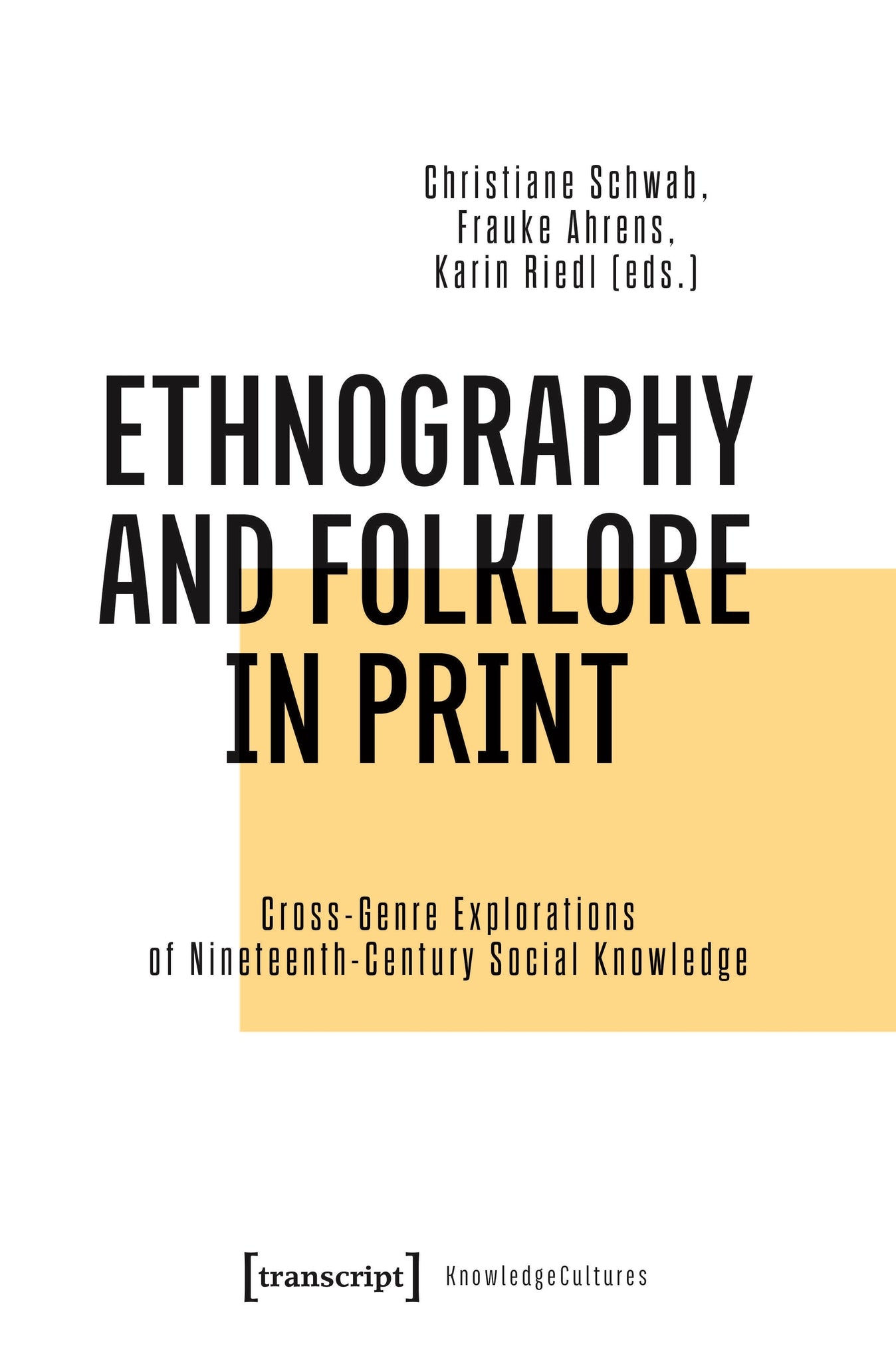 Ethnography and Folklore in Print